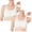 Green 1PCS & Light Pink 1PCS, variant on Girls Seamless Comfort Bras 2 Pack, Breathable Soft Everyday Wear Solid Color No Padding Support Cami Bralette , 9-16 Years