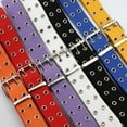 thumbnail image 3 of Unisex Cotton Canvas Webbing 2 Row Silver Eyelet Belt One Size Various Colours, 3 of 3