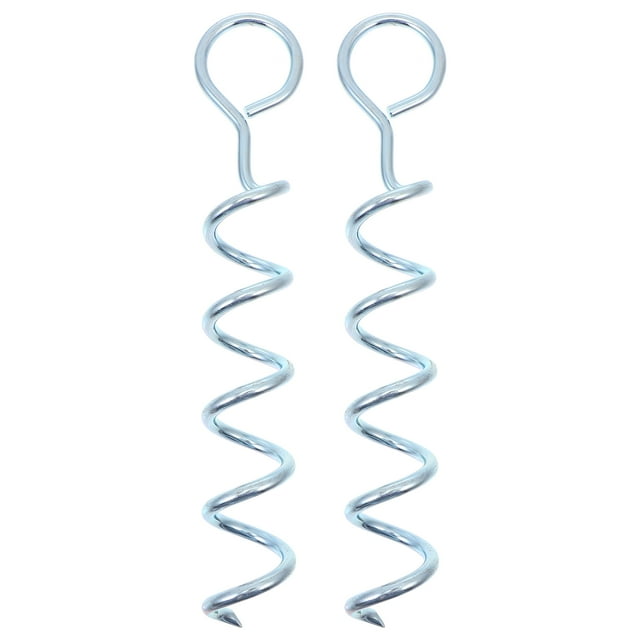 2 Pcs Piquet d'Attachement pour Animaux de Compagnie, Tige de Fixation en Spirale pour Chien