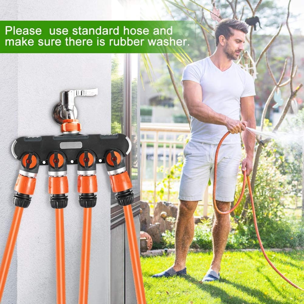 4 Way Hose Splitter Garden Faucet Irrigation Adapter Water Tap Connector US/EU 4 Way Hose Splitter Garden Faucet Irrigation Adapter Water Tap Connector US/EU