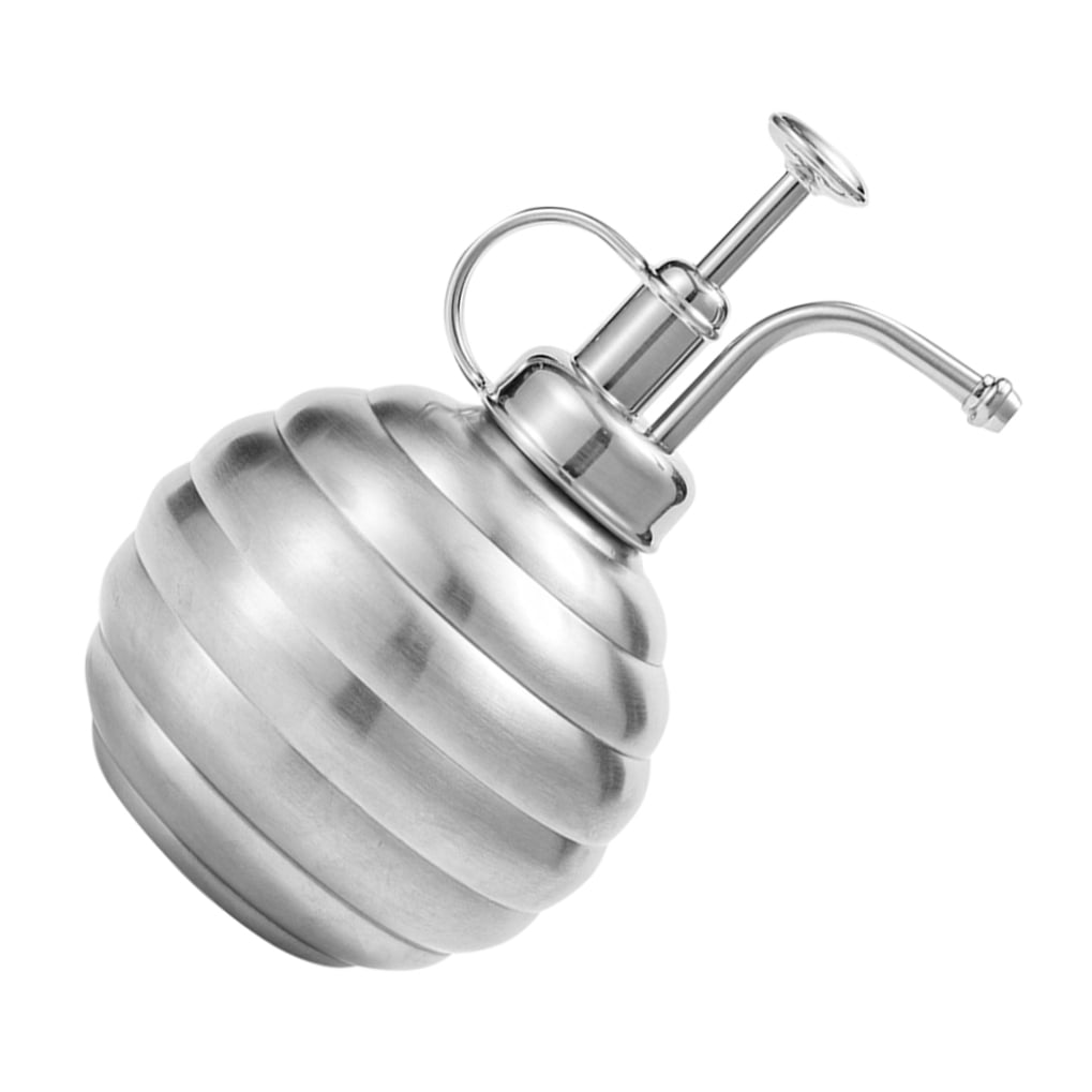 OUNONA Stainless Steel Watering Can with Fine Mist Spray for Indoor and Outdoor Plants, Flowers, and Vegetables