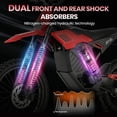 thumbnail image 4 of ESKUTE RT-X Electric Dirt Bike for Adults, 6500W Peak Motor, 53+ MPH Electric Motorcycle, 72V 30Ah Battery, 70-Mile Range, Hydraulic Dual Suspension, Off-Road E-Bike, Red, UL2849, 4 of 9