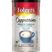 Folgers French Vanilla Flavored Cappuccino Mix, 16 Oz, Packaging May Vary