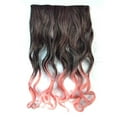 thumbnail image 1 of Fiudx Extensión de Cabello con Clip de Colores, Peluca de Fibra Resistente Al Calor, Fácil de Colocar y Quitar, Postizo Largo y Rizado, Accesorio de Moda para Mujer, Diseño Degradado, Versatilidad de, 1 of 3