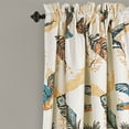 thumbnail image 2 of Lush Decor Bird Breeze Room Darkening Window Curtain Panel Set, 84" x 52"/2", Multicolor, 2 of 2