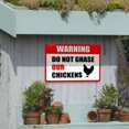 thumbnail image 7 of Warning Chicken Coop Sign Do Not Chase Our Chickens Signs Tin Sign Warning Metal Sign Vintage Sign Wall Decor for Home Farm Bar Coffee Shop Club Decoration 8x12 Inch, 7 of 7