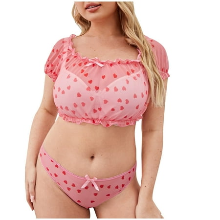 

VerPetridure Sexy Lingerie for Women Plus Size Valentine s Day Uniform Tempting European And American Sexy Underwear Lovely Girl Type One Shoulder Sexy Pajamas Women s Fun Suit