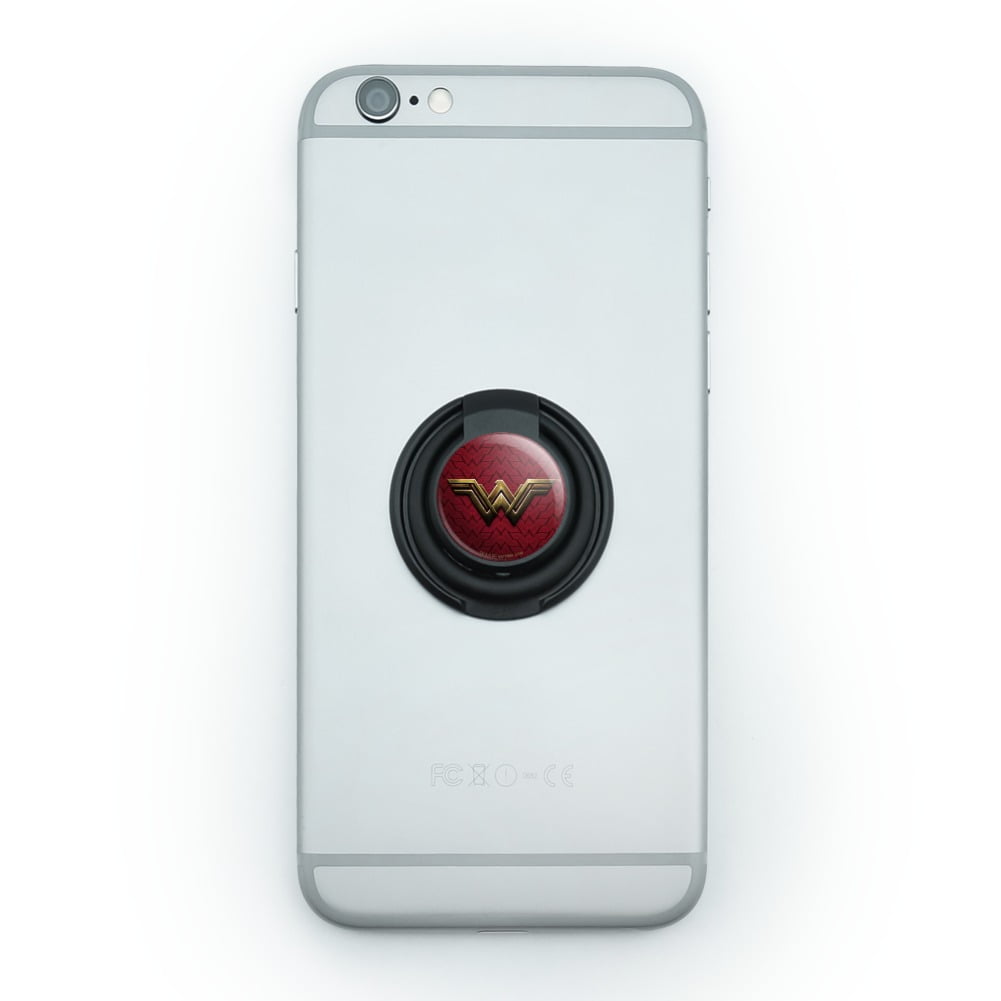 Justice League Movie Wonder Woman Logo Mobile Smart Phone Finger Ring Grip Holder Stand