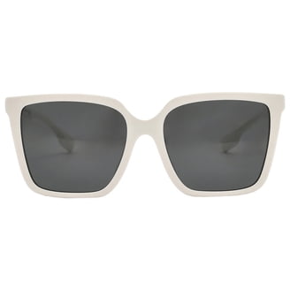Burberry Caroll Womens Square Sunglasses, Black Frame, Grey  display picture 3