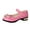 Pink, variant on Girls' Mary Jane Shoes - Rhinestone Bow Low Heel Princess Shoes Soft Sole School Uniform Dress Flats for Dance Recitals & Wedding Parth
