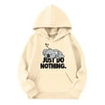thumbnail image 3 of WOYY Girls Cute Graphic Hoodie Long Sleeve Hooded Sweatshirt Pullover, Sizes 2-14, 3 of 3