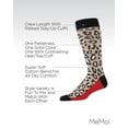 thumbnail image 3 of MeMoi Leopard Pane Cotton Blend Crew Sock 3 Pack - Mens - Male, 10-13, Black-Chili, 3 of 8