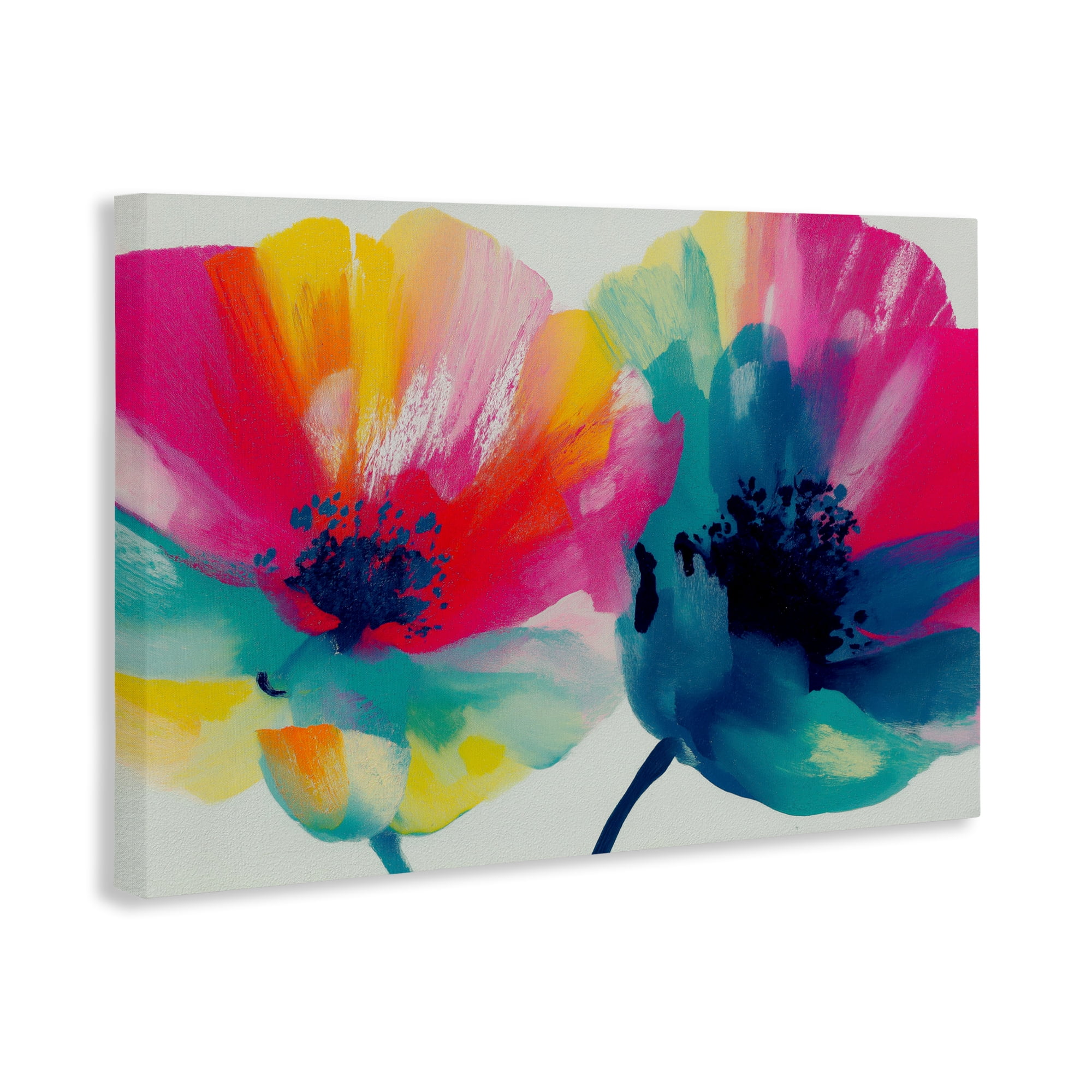 Stupell Industries Two Colorful Poppies Canvas Wall Art, design by Chromatic Storm Studio
