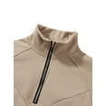 thumbnail image 4 of ZAXARRA Women's 2 Piece Casual Outfits Long Sleeve Zip Up Sweatshirt Solid Color Pants Sets Streetwear, 4 of 9