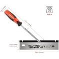 thumbnail image 3 of 10" Reversible Dovetail Saw, Pro Flush Cut Jamb Saw, 12TPI Double Ground Teeth with Cranked Handle, Dual-Side Cutting Handsaw for Door Frames, Trim, and Flooring Installation – HT0234, 3 of 7