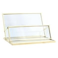 thumbnail image 1 of Caja de Almacenamiento de Tarjetas de Visita Baoblaze Dorado 11x7x6.5cm, 1 of 7