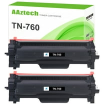 AAZTECH Compatible Toner Cartridge for Brother TN-760 TN 730 TN760 HL-L2395DW L2350DW MFC-L2710DW MFC-L2690DW L2750DW DCP-L2550DW HL-L2390DW HL-L2370DW Printer Ink (Black, 2-Pack)