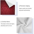 thumbnail image 4 of SKYSONIC 3 Pack Towel Red Damask Pattern Cotton Bath Towel Set (1 Bath Towel, 1 Hand Towel, 1 Washcloth) for Bathroom, Super Soft and Quick Dry Towels, 4 of 7
