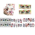 thumbnail image 2 of Braveheart Watermark Nail Sticker Tatoos Halloween Colorful Eyes Skull Element Nail Wraps Diy Manicure Sticker, 2 of 9