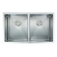 thumbnail image 2 of Ancona  Prestige Series Undermount Stainless Steel 28 in. Double Bowl Kitchen Sink in Satin-Finish with Grids & Strainers, 2 of 5