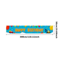 thumbnail image 3 of Colorful and Fun Birthday Banner with Fire Truck and Excavator Elements Happy Birthday Party Decoration Background Backdrop Party Supplies Photography Props for Kids Birthday Celebrations, 3 of 8