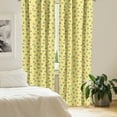 thumbnail image 2 of Ambesonne Fruits Curtains, Pop Art Drawn Watermelon, Pair of 28"x95", Pastel Yellow Pale Pink, 2 of 4