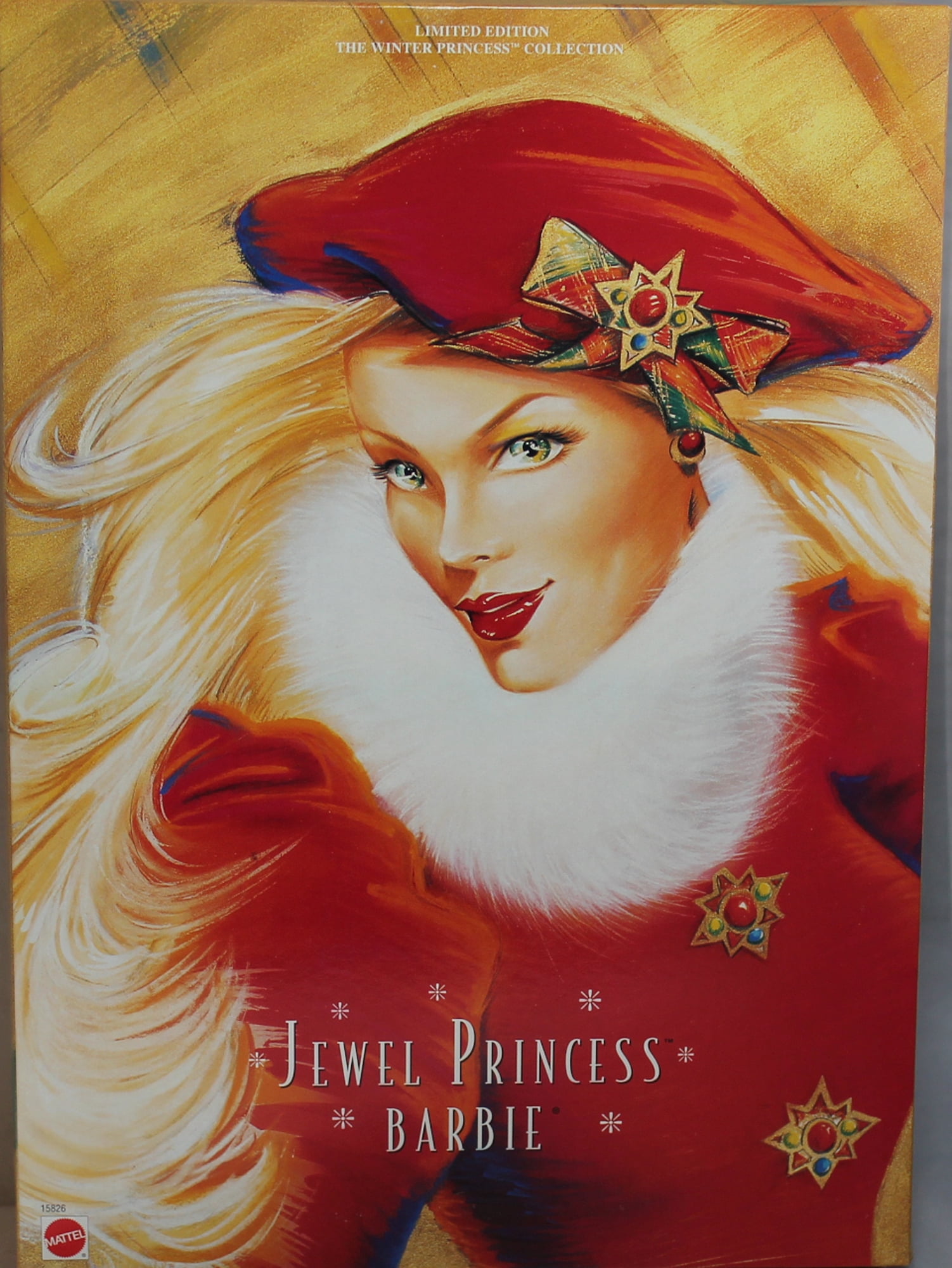 Jewel Princess Barbie Doll The Winter Princess Collection 1996 Mattel 15826