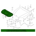 thumbnail image 2 of New Genuine BMW Sound Insulating Engine Hood (2008-2013) OE 51489141036, 2 of 10