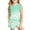 Green, variant on Mikilon Girls Comfortable Pajama Sets Size 3-14 Years Round Neck Sleeveless Tops Elastic Waist Wide Leg Pants Breathable Floral Printed Outfit Sets