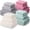 Warm Color, variant on 16 Pieces Bath Towels Set Quick Dry Towel Set for Bathroom Included 4 Bath Towels 4 Hand Towel and 8 Washcloths Absorbent Bathing Coral Velvet Washcloth for Shower Spa Hotel (Macaron Color)