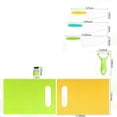 thumbnail image 3 of Kids Kitchen Tools Set, 13 Piece Safe Nylon Knife Set for Children, Toddler Cooking Utensils for Real Food Prep, Cutting Boards with Crinkle Cutter and Vegetable Cutters, Green, 3 of 8