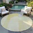 thumbnail image 6 of Addison Rugs Chantille Indoor/Outdoor Transitional Art Deco Gold Washable Round Rug, 8' x 8', 6 of 6