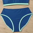 thumbnail image 7 of CYRBOKO Girls Bikinis Swimsuit Set, Spaghetti Straps Summer Lightweight 2-piece Swimsuit Set Navy Size 10-12 T, 7 of 7