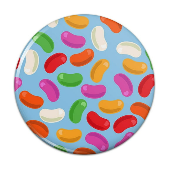 Jelly Bean Candy Pattern Kitchen Refrigerator Locker Button Magnet