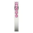 thumbnail image 4 of 0.39 ctw Wedding Band for Women - 18K White Gold Simulated Pink Diamond Stackable Eternity Ring, 4 of 6