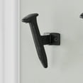 thumbnail image 3 of Danya B Black Cast Iron Industrial Railway Nail Head Decorative Wall Hooks (Set of 6), 3 of 4