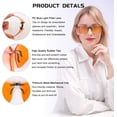 thumbnail image 3 of Clip on Blue Light Blocking Glasses Womens Mens over Prescription Glasses Frameless Lens Anti Eyestrain Headaches, 3 of 5