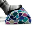 thumbnail image 5 of Abstract Foot Rest, Digital Raindrops Leafage Creative Contemporary Style Print, Non-Slip Backing Adjustable Ergonomic Memory Foam Leg Support for Office, Multicolor, by Ambesonne, 5 of 5