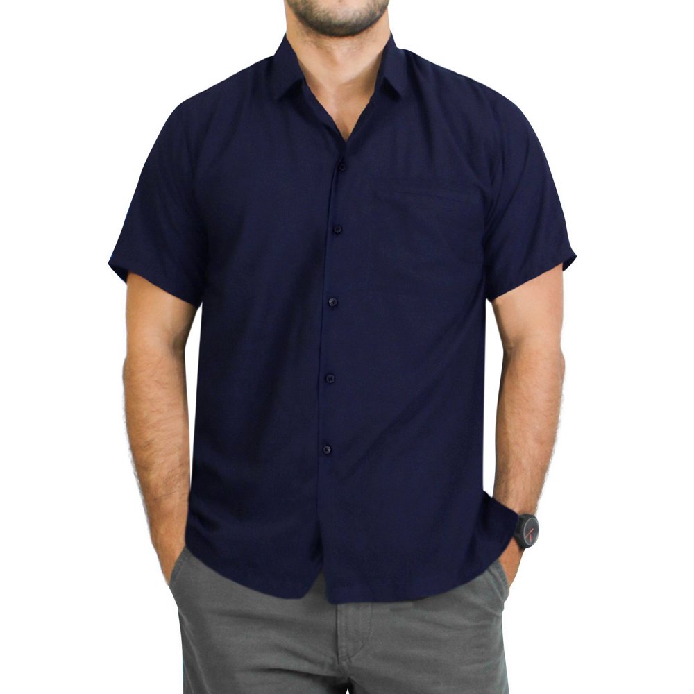 mens short sleeve beach wedding shirts
