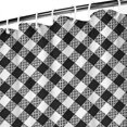 thumbnail image 3 of Black White Small Checkered Pattern Shower Curtain 84"x72" ,Bathroom Decorative Shower Curtains Set with 12 Hooks,Modern Waterproof Washable Shower Curtain, 3 of 6