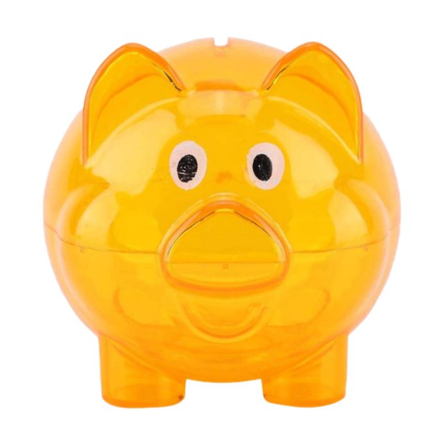 Piggy Bank Money Bank Colección Contenedor Caso de regalo Organizador de escritorio de regalo Caja de ahorro para niños Sala de estar de cumpleaños Naranja