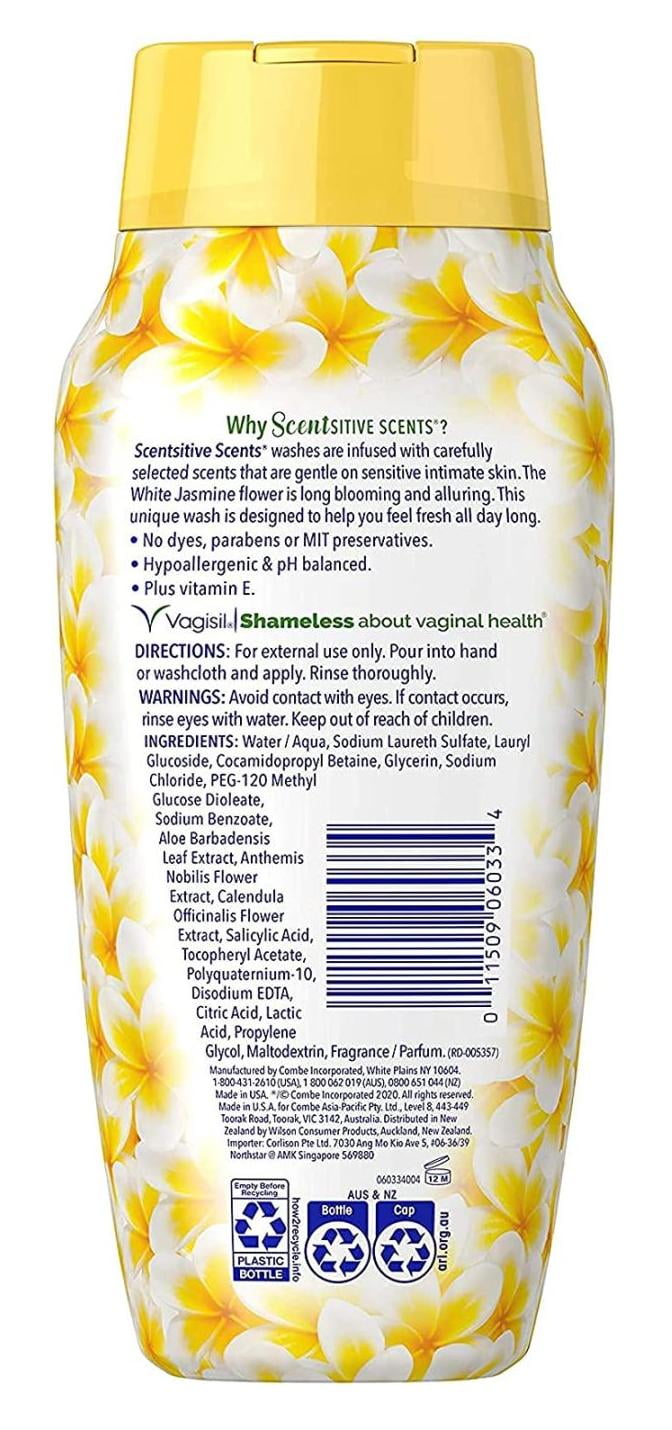 Vagisil Wash Scentsitive Scents White Jasmine 12oz (Pack of 3)