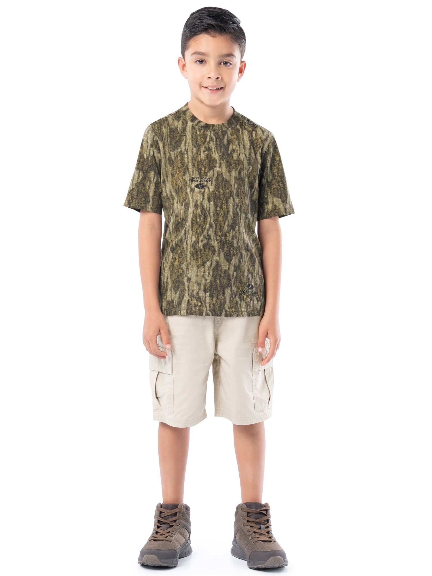 Mossy Oak Youth Hunting Camo Short Sleeve T-Shirt, size XS-XL