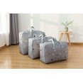 thumbnail image 1 of 3PCS Oxford Large Clothing Organizer Storage Bags Foldable Comforter Blankets Clothes Storage Bags, 1 of 6