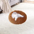thumbnail image 6 of AuroraX Self Warming Cat Dog Bed Cute Washable Small Luxury Pet Bed Mat Soft Long Plush Cozy Winter Anti-Slip Feece Cat House Bed for Indoor Cats Kittens and Small Dogs(Coffee), 6 of 6