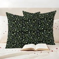 thumbnail image 3 of Dark Green Leaves Outdoor Waterproof Pillow Covers, Pastoral Farmhouse Botanical Plant Decorative Square Throw Pillowcase Sofa Cushion Sham for Patio/Couch/Chair, 26"x26" 2 Pack, 3 of 8