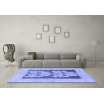 thumbnail image 3 of Ahgly Company Machine Washable Indoor Rectangle Abstract Blue Modern Area Rugs, 8' x 12', 3 of 4