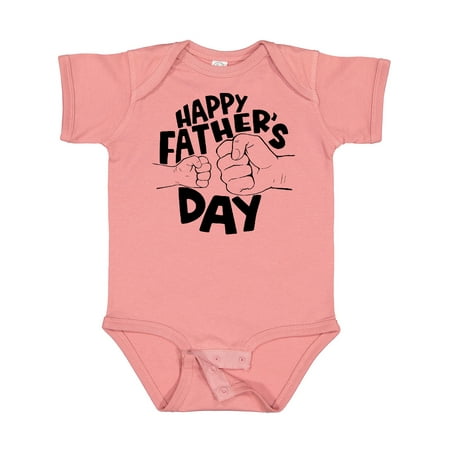 

Inktastic Happy Father s Day Parent-Child Fist Bump Gift Baby Boy or Baby Girl Bodysuit