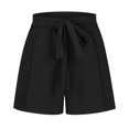 thumbnail image 5 of Tbopshirt High Waisted Shorts Women's High Waist Shorts Wide Leg Pants Casual Loose Shorts+Belt, 5 of 5
