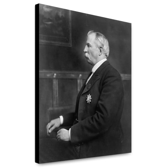 Canvas Print: James Daniel Richardson, Half-Length Portrait, Seated, Facing Left
